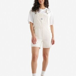 Levi's Women's Cream Denim Overalls